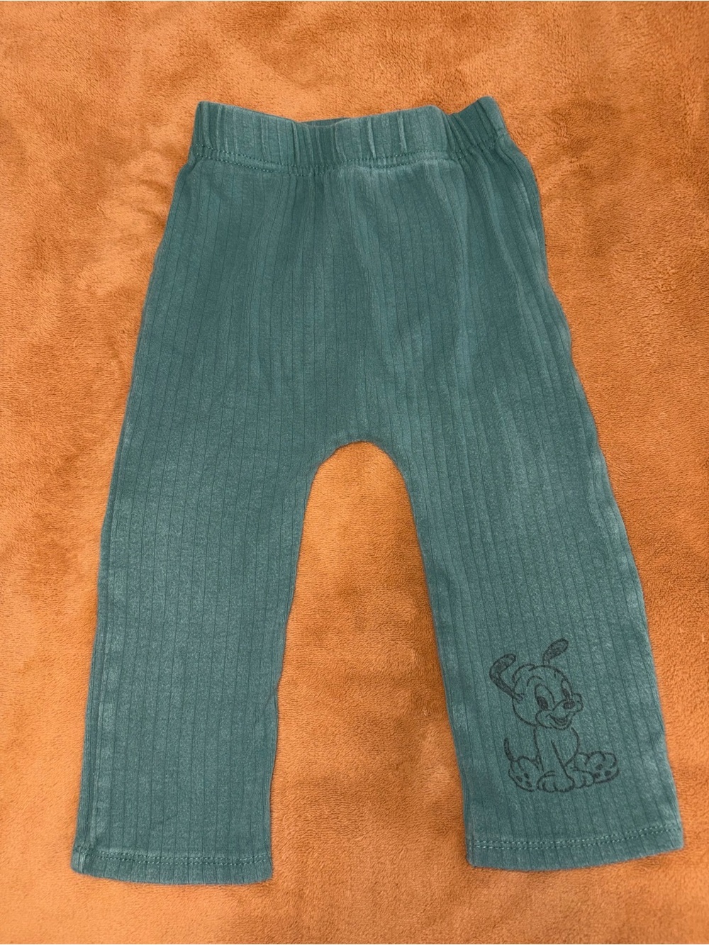 Disney Kids Teal Kids Leggings with Puppy Graphic
